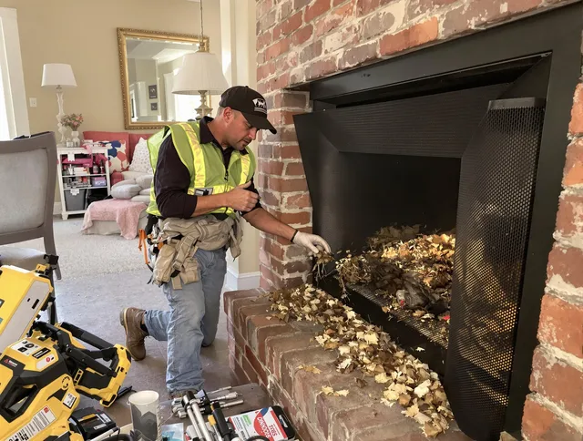 Safe screening installation by Green Chimney Sweep in Green, OH