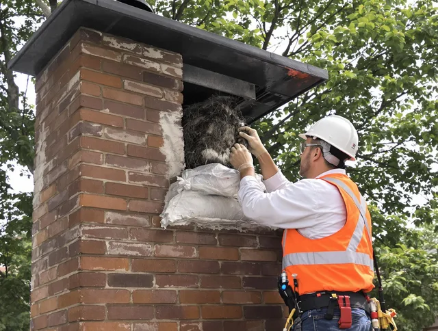 Humane removal of debris and animals by Green Chimney Sweep in Green, OH
