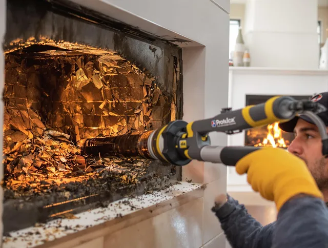Professional chimney cleaning by Green Chimney Sweep in Green, OH