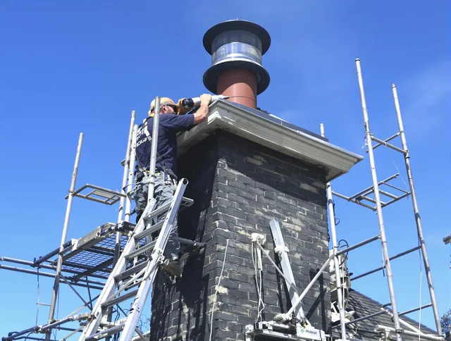 Sturdy chimney crown finished by Green Chimney Sweep in Green, OH