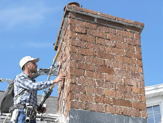 Brickwork for a chimney rebuild by Green Chimney Sweep in Green, OH