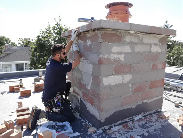 Advanced chimney repair process by Green Chimney Sweep in Green, OH