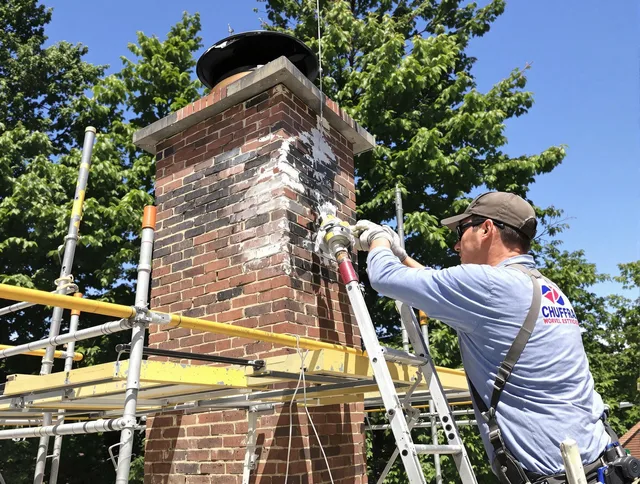 Structural chimney repair by Green Chimney Sweep in Green, OH