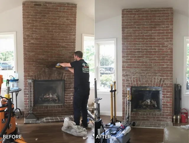 Finished chimney sweeping service by Green Chimney Sweep in Green, OH